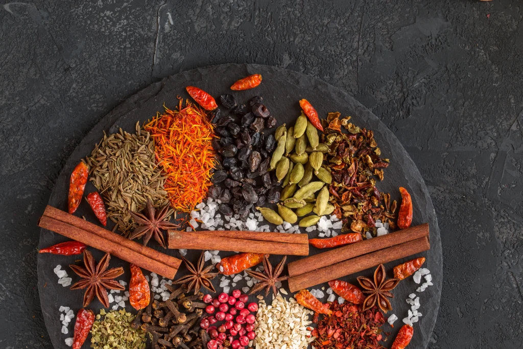 Whole spices and ground spices