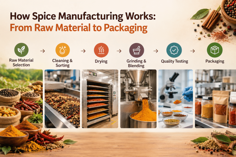 Spice manufacturing process